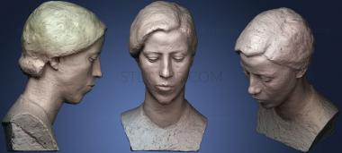 3D model Weibliches Portrt (STL)